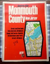 Vintage 1974 Hagstrom Atlas Map Spiral Bound MONMOUTH COUNTY NJ picture
