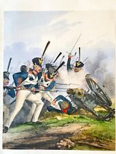 Hand Colored Lithograph Prussian Emperor Francis Grenadiers Guards Napoleon War picture