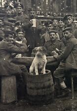 WW1 German Used Feldpost German Unit Photo Art. Btl. Stamped Furry Comrade 1916 picture