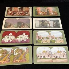 Antique Stereoview Color Cards Cultural America Lot c1899 45 Pieces picture
