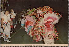 c1970's Chinatown SF CA Night New Year Parade Dragon Dancers United Airlines picture