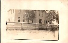 RPPC School Building in Victor MT c1910s Vintage Postcard M55 picture
