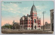1917 Postcard Court House Hutchinson Kansas KS picture