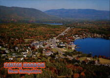 Center Harbor ~ Lake Winnipesaukee New Hampshire aerial view ~ vintage postcard picture