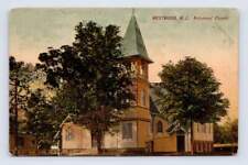 Reformed Church WESTWOOD New Jersey Antique Bergen County Postcard 1909 picture