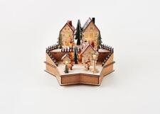 180 Degrees  Star of David Shaped Christmas Lighted Alpine Winter Village Scene picture