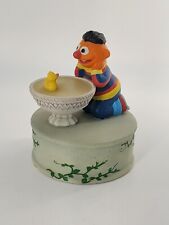 Vintage Ernie And Rubber Duckie Ceramic Music Box, TUNE Playmate , SESAME STREET picture