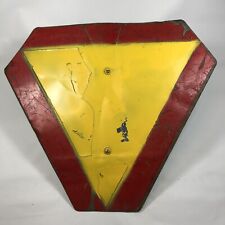 Vintage Metal Rail Yard Traffic Control Sign American Decal & Mfg  SMV-9 14 Inch picture