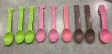 Lot of 9 Yogurtland Spoons Hersheys, Leaves, Everyday & My Melody picture