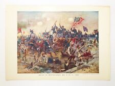1912 Civil War Thulstrup Color Print Battle of Spottsylvania picture
