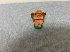 Vintage Hand Painted Nativity Kneeling Angel 3” Figure Italy picture