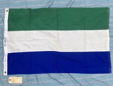 Vintage Serra Leone Flag Ajax Paramount 100% Cotton 2x3 Foot NOS Pier 1 Tag picture