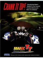 Manx TT Super Bike Video Arcade FLYER Original 1995 Driving Game Art picture