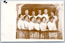 Postcard RPPC St Christopher Girls Club 1912 Coney Island Express Studio P8O picture