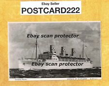 X Ship 1950 RPPC postcard EMPRESS OF SCOTLAND CANADIAN PACIFIC Transportation picture
