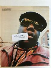 Notorious B.I.G. 1998 Vintage Head Shot With Black Glasses & Hat Photo picture