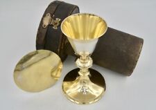 Chalice In Gilded Silver And Its Paten, France 19th Century Circa 1890 picture