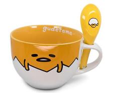 Sanrio Gudetama Ceramic Soup Mug With Spoon | Holds 24 Ounces picture