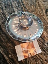 Wilton Armetale-RWP-(2) Piece-Clam/Shell Chip-Dip/Shrimp/Serving Tray-Platter picture