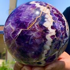7.08LB Natural beautiful Dream Amethyst Quartz Crystal Sphere Ball Healing picture