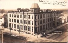 Real Photo Postcard Union Hotel in Le Mars, Iowa picture