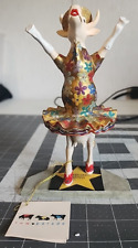 Vintage Westland Cow Parade - Dancing Diva -  Statue Retired 2001 with Tag picture