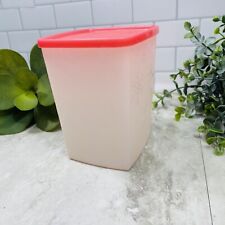 Tupperware #5661A Square Round Freezer Mate 6 Cup Storage Pink Lid BPA Free picture