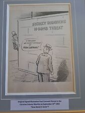 Original Hand Drawn Cold War  Paul R. Carmack Published Cartoon picture