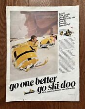 Vintage 1969 Ski-Doo Snowmobile Magazine Print Ad Advertisement - 10.5” x 13.5” picture