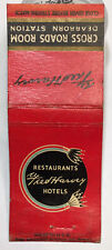Old Feature Matchbook Cover Fred Harvey Southwestern Hotels Map Inside d2083 picture