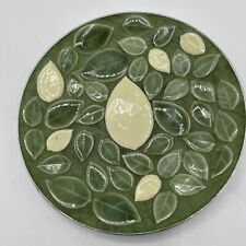 Vtg MCM 1960's Round Mosaic Tile Trinket Dish 5.75” picture
