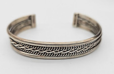 Vintage Navajo TAHE Bracelet , Sterling Silver 6.50