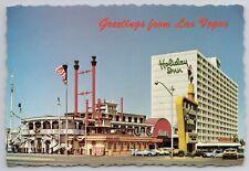 c1970s Postcard Greetings Las Vegas NV Holiday Inn & Casino On The Strip Cars picture