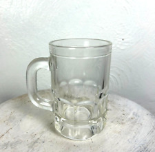 Vintage Mug Clear 1970s 1960s Old Timer Schooner Barware Glass 8 oz Root Beer picture