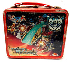 1986 Transformers Aladdin Metal Lunchbox No Thermos Rare Vintage picture