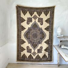 Kalamkari vintage textile wall hanging bed cover cotton blockprinted textile   picture