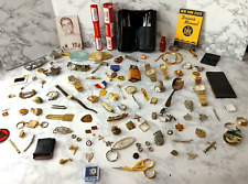 Huge Vintage Random Junk Drawer Lot Watches, Jewelry, Pinbacks And More picture