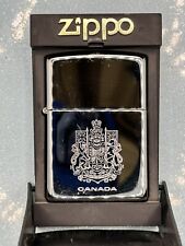Vintage 1998 Canada High Polish Chrome Zippo Lighter NEW picture