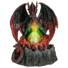 PT Hand Painted Volcano Dragon with LED Light and Egg Figure picture