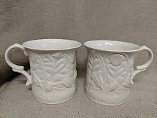 2 Belleek Ireland Serenity Collection Porcelain Mugs - Rare picture