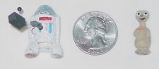 TWO RARE 1980's MINATURE COLLECTABLES -STAR WARS R2-D2 AND E.T. EXTRA-TERESTRIAL picture