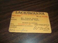 1946 1947 DL&W DELAWARE LACKAWANNA AND WESTERN EMPLOYEE PASS #16396 picture