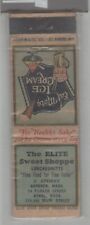 Matchbook Cover 1930s Star Match Co The Elite Sweet Shoppe Athol, MA picture