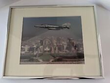 Vintage Framed Photograph Of “Phabulous Phantom” Jet Over St. Louis picture