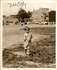 GA167 Original Underwood Photo ADORABLE LITTLE BOY WALKING Toddler Childhood picture