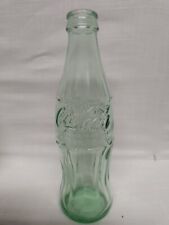 Clear Green Coca-Cola 8 Oz. Soda pop bottle Seasons Greetings 1994 7.5