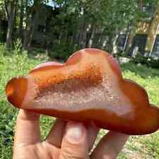 160g natural ren agate hand carved cloud quartz crystal carnelian healing picture