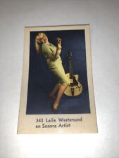 Vintage Dutch Gum Card # 343 Laila Westersund Sonora Artist picture