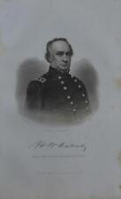 Antique United States Civil War General Halleck Engraving Original 1863 picture