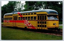 Cleveland OH-Ohio, PCC Street Car, RTA #75, Transportation, Postcard c1976 picture